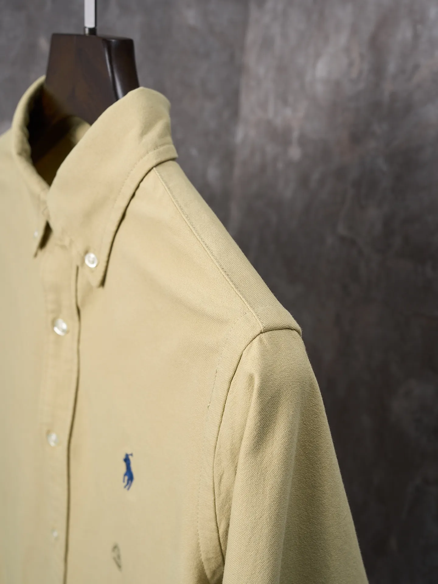 P340 Actual hanging auction】Ralph Lauren/Ralph Lauren couples must-have solid color pony embroidered cotton long-sleeved shirt [Ready stock] XS S M L XL